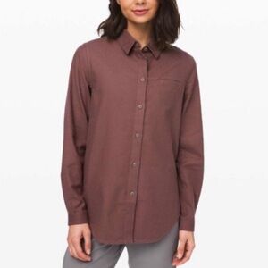 lululemon athletica Mauve Button-Down Shirt
